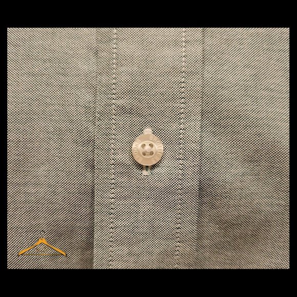 Brooks Brothers Dress Shirt - XL, Green, Non-Iron, Button Down Collar - Picture 4 of 8